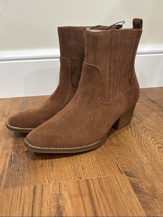 Universal Thread Shoes - Universal Thread Women's Chestnut Solita Western Ankle Booties